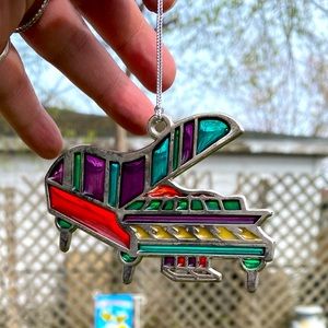 VINTAGE Russ Berrie Stained Glass Ornament